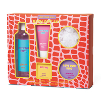 Coffret de Soins Corporels aux Herbes en Gros avec Sel de Bain, Gel Douche, Lait Corporel et Savon Artisanal pour Enfants - Boîte Cadeau Parfumée Personnalisée