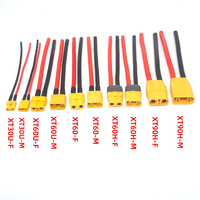 Cable de alimentación de silicona de 18AWG con extremo único estañado XT30U-F hembra de longitud personalizada, OEM para hobby RC y almacenamiento de energía