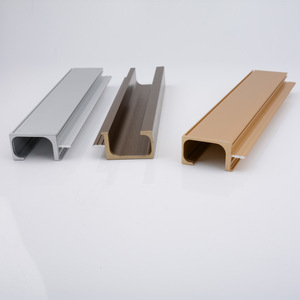 Aluminum Alloy Cabinet Handle Bar G Shape Concealed Wardrobe <b>Door</b> Handle Durable Die Casting Minimalist Design - Product Image 3