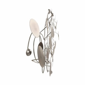 Décor mural en disques métalliques pour salon, chambre, salle de bain, salle à manger, arts métalliques suspendus et montés - Product Image 3