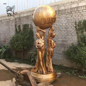 Popular Outdoor Decor Naked Lady Bronze Full Size <strong>the</strong> <strong>World</strong> <strong>Is</strong> <strong>Yours</strong> <strong>Statue</strong> for Sale - Product Image 5