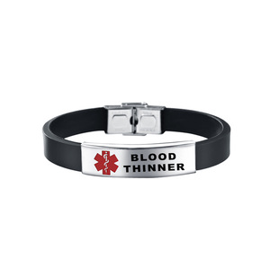 Gelang <span class=keywords><strong>Diabetes</strong></span> Baja Tahan Karat Bintang Kehidupan Gelang Perawatan Medis - Product Image 5