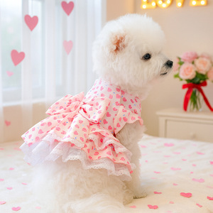 Vestido de Novia y Traje de Noche para Mascotas, Ropa Protectora de Poliéster Elegante y Lujosa para Perros y Gatos, Primavera, Verano, Festividades - Product Image 5