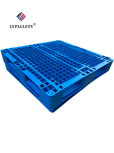 Euro Reversible Grid 1000*1000mm Paletas de plástico de doble cara Entrada de 4 vías para almacenamiento apilable en estanterías - Product Image 2