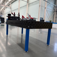 Meja Kerja Pengelasan Modular 3D Berkualitas Tinggi dengan Sistem Lubang 5 Sisi Presisi untuk Pengaturan Pengelasan Struktur Logam Besar