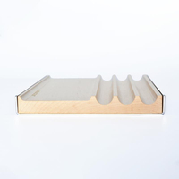SAMDI organisateur de bureau en érable en bois massif avec plateau de compartiment armoire de rangement de bureau accessoires de meubles