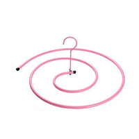 Vente en gros, cintre rond multifonctionnel en acier inoxydable, feuilles de séchage, housse de couette, support de séchage rotatif, cintres en spirale creux