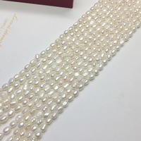 Perles de culture d'eau douce naturelles Ziyue Zhuji, perles baroques en forme de pomme de terre de 8 mm, polies double face, pour la fabrication de bijoux