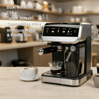 Appareils électroménagers, machine à café semi-automatique 15 bars avec mousseur à lait pour cappuccino