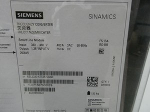 6SL3330-6TE35-5AA3 Sinamics S120 550a 510-650v-dc ตัวแปลงความถี่ PLC - Product Image 5