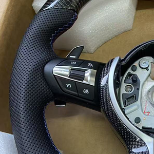 <span class=keywords><strong>Volante</strong></span> de Cuero y Fibra de Carbono para <span class=keywords><strong>BMW</strong></span> <span class=keywords><strong>M1</strong></span> M2 M3 M4 M5 M6 F10 F20 F22 F30 F32 F36 F40 F80 F15 E70 E71 E90 - Product Image 3