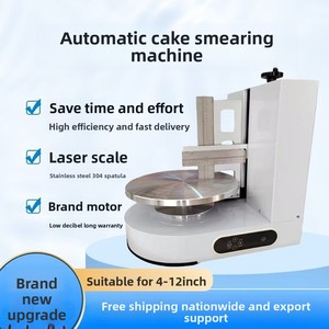 Machine à glacer les gâteaux automatique à haute efficacité, machine à recouvrir les gâteaux de 4 à 12 pouces pour usage commercial en <span class=keywords><strong>boulangerie</strong></span> - Product Image 2