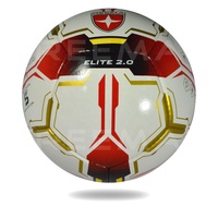Ballon de football professionnel multi-structure exclusif Elite2.0, thermocollé, cousu main, en PU durable, toutes conditions météorologiques