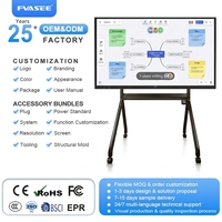 Tableau blanc interactif tactile de 65 pouces avec écran tactile infrarouge 20 points, résolution 4K, système d'exploitation Android + Windows pour les écoles