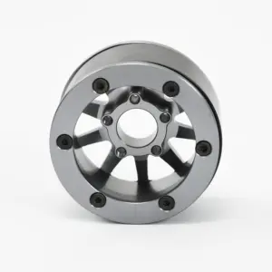 CNC Turning Crawler Track Car Upgraded Beadlock Wheels Parts Milling Rims Spokes Wheels Hub RC Car Spare Accessories
