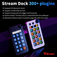 Teclado de Programación LCD Todo en Uno MiraBox N1, 15 Teclas + Perilla, Teclado de Macros, Compatible con Windows y Mac OS