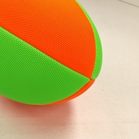 Ballon de rugby d'entraînement taille 5 en cuir synthétique écologique avec vessie en caoutchouc 360-380g pour l'équipement sportif des écoles, clubs et équipes