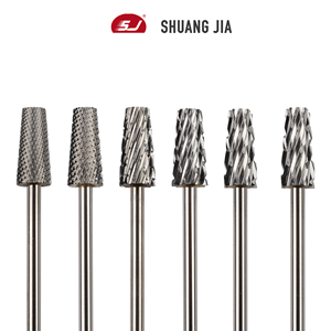 SHUANGJIA, brocas de carburo de manicura cruzada bidireccional, accesorios de molienda eléctrica, brocas para uñas - Product Image 1