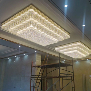Lampu Gantung Kristal Mewah Modern Ukuran Besar untuk Hotel, Vila, Proyek Interior Komersial, Dekorasi Pencahayaan - Product Image 2