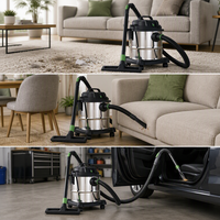 Aspirateur électrique industriel K-D/W, portable, multi-usages, sec et humide, avec filtre HEPA, 1200W, pour usage domestique et commercial