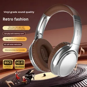 หูฟัง <span class=keywords><strong>VJ901</strong></span> ของแท้ สไตล์เรโทรอเมริกัน ไร้สาย บลูทูธ 5.4 แบบครอบหู มีช่องใส่การ์ด ใช้ได้ทั้งแบบมีสายและไร้สาย สำหรับเล่นกีฬา พร้อมไฟ LED - Product Image 5