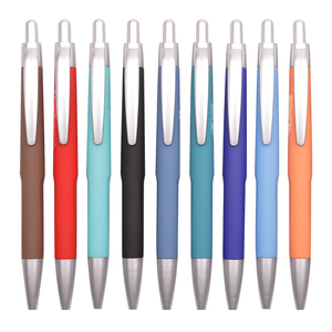 Office School Exquisite Press Rubber Coated Custom Logo Ball Point <b>Pen</b> Promotional Gift Plastic <b>Pen</b> - Product Image 2