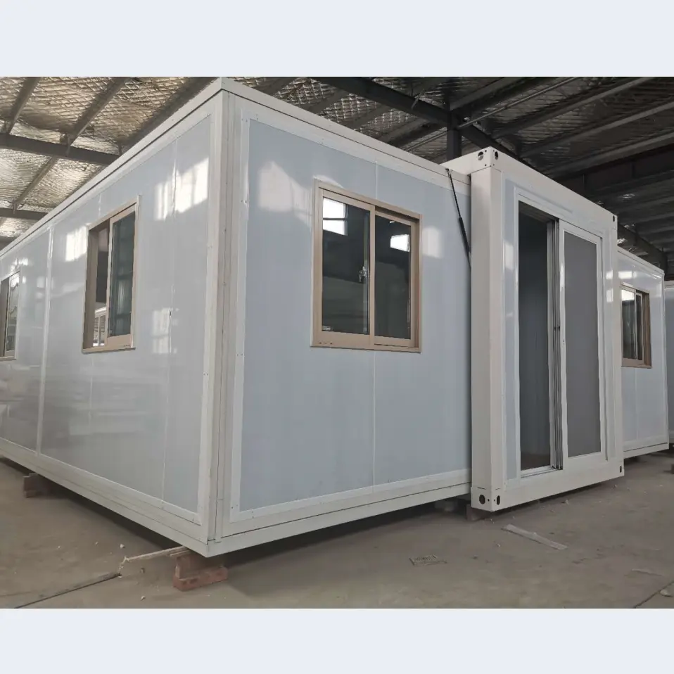 Siêu Chi Phí Thấp 2 Container Đúc Sẵn Nhà Nhanh Xây Dựng Biệt Thự Thép Nhẹ Tiny Prefab Nhà Căn Hộ