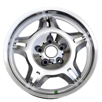 KIPARDO Jantes de voiture 17 pouces frein modifié moyeu de roue 7.5J argent usiné face ET20mm OEM roues pour BMW série 5 jantes