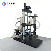 Machine de remplissage semi-automatique de liquide de miel d'huile cosmétique d'eau de parfum de bouteille de piston de remplisseur pour la petite entreprise