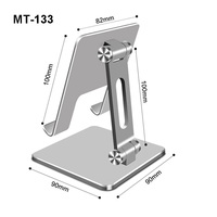 Support de bureau pliable et réglable en alliage d'aluminium de haute qualité pour tablettes et téléphones