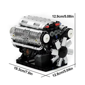 Kalıp kral V8 Motor MOC simülasyon ö<span class=keywords><strong>l</strong></span>çeği Model seti pil ve <span class=keywords><strong>L</strong></span> Motor elektrikle çalışan yapı taşları oyuncak arabalar hediye - Product Image 6