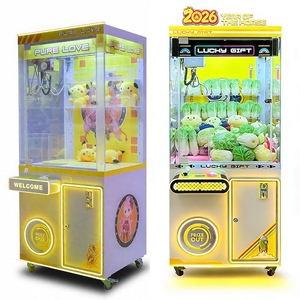 เครื่องจับของรางวัลแบบหยอดเหรียญสำหรับใช้งานกลางแจ้ง สีเหลือง สำหรับธุรกิจ รับประกัน 1 ปี ผลิตจากโลหะ ภาษาอังกฤษ - Product Image 2