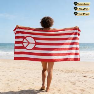 Toallas de <span class=keywords><strong>Playa</strong></span> con Logotipo Personalizado, Microfibra, Diseño de Microfibra, Súper Absorbentes, Estándar Oeko-Tex 100, Toalla de Piscina, Toallas de <span class=keywords><strong>Playa</strong></span> a Rayas - Product Image 1