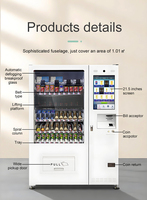 Distributeur automatique de snacks et de boissons en libre-service 24h/24 avec gestion à distance