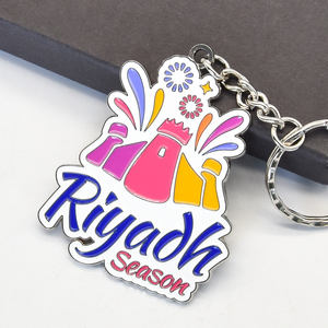 Atacado personalizável chaveiro metal promoção turista publicidade esmalte chaveiro lembrança chaveiros - Product Image 3