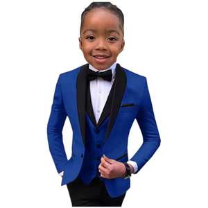 Ensemble de <span class=keywords><strong>costume</strong></span> pour garçon de 3 pièces, veste, gilet, pantalon, tenue de gentleman, 3-16T, robe d'anniversaire pour enfants, <span class=keywords><strong>costume</strong></span> de <span class=keywords><strong>mariage</strong></span> pour garçons - Product Image 5