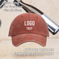Casquette de baseball vintage non structurée à 6 panneaux en coton pigmenté délavé, avec logo personnalisé brodé en 3D, pour le cyclisme et le sport – Vente en gros