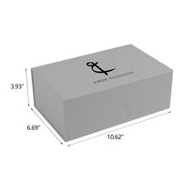 Nouvelle boîte pliante personnalisée avec logo, gaufrage, papier texturé anti-rayures, boîte magnétique pliable pour cadeau