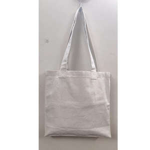 Sac fourre-tout en coton pliable en gros, grande capacité, logo personnalisé, sac de courses en coton réutilisable pour l'épicerie, les voyages et l'usage quotidien - Product Image 6