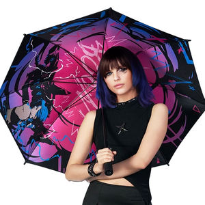 Nuevo Paraguas Automático Personalizado con el Logo de <span class=keywords><strong>Jinx</strong></span> de Anime, Novedades Populares, Parasol, Sombrillas, Parapluie - Product Image 4