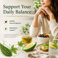 Synergie Botanique Avancée Melon Amer 10:1 avec Picolinate de Chrome 200mcg Soutien Quotidien à l'Équilibre Métabolique ODM Vrac