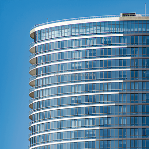 Muro Cortina <span class=keywords><strong>de</strong></span> Vidrio <span class=keywords><strong>de</strong></span> Aleación <span class=keywords><strong>de</strong></span> Aluminio Moderno <span class=keywords><strong>de</strong></span> Primera Calidad con Rotura <span class=keywords><strong>de</strong></span> Puente Térmico y Doble Acristalamiento, <span class=keywords><strong>Fachada</strong></span> Impermeable - Product Image 1