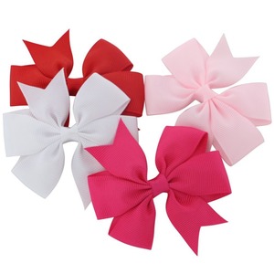 Tie grosygrain hand made pretty 40 colors ties Hair Vogue shop with clip for baby/Order child tie accessories - Product Image 3