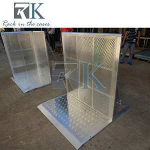 Safety Crowd <b>Control</b> Barrier Silver Crowd Barrier High Quality Barricade Fence Mobile Crowd Barrier for Concert Use - Product Image 3