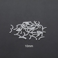 Lot de 50 barres droites en acrylique Bioplast pour remplacement de boucles d'oreilles, accessoires de piercing pour langue, sourcil, lèvre, téton, bijoux