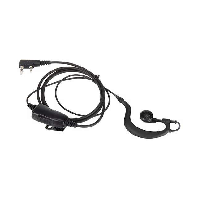 Golden Walkie Talkie G Type Earhook 2 Wire Earpiece for Two Way Radio Accessories