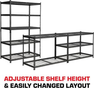 Étagère de rangement industrielle réglable sans boulons en acier inoxydable robuste à 4 niveaux, surface galvanisée de 4 mm d'épaisseur, personnalisable - Product Image 5
