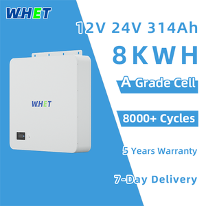 Paquete de Baterías de Iones de Litio de 12V/24V 100Ah/150Ah/200Ah/280Ah/300Ah/314Ah, Sistema de Almacenamiento de Energía Doméstico de 8kWh, Montaje en Pared - Product Image 1