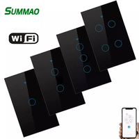 Smart Wi-Fi Controlled Power Wall Switch, Glass Panel, AU