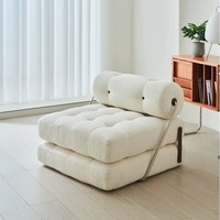 Canapé-lit de salon moderne de luxe, mobilier modulaire sectionnel rectangulaire, fauteuil individuel en velours côtelé, pour villa et entrepôt